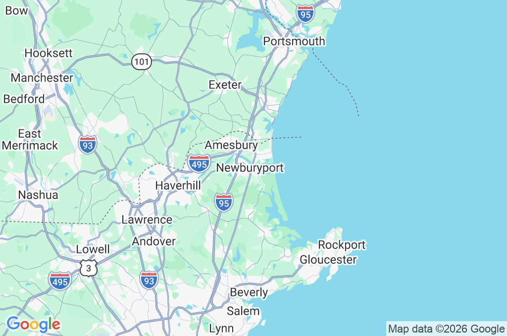 Puerto de Newburyport Area Map Puerto de Newburyport Area Map