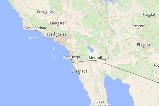 Map of Condado de San Diego