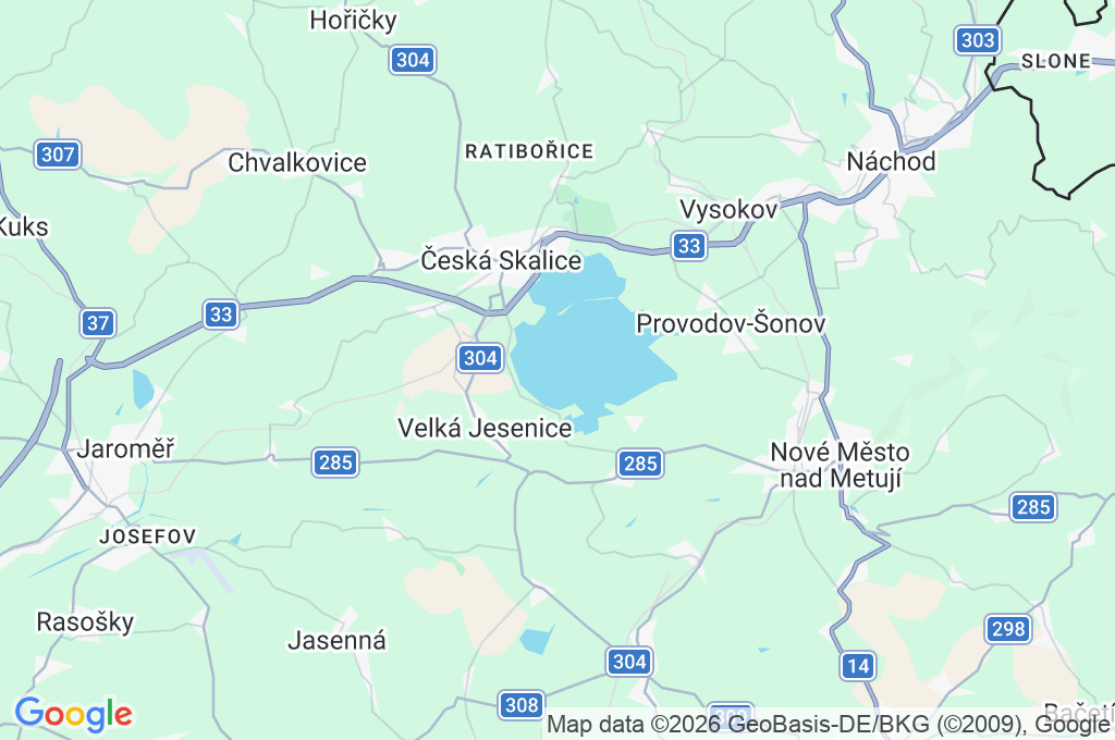 Embalse de Rozkoš Area Map Embalse de Rozkoš Area Map