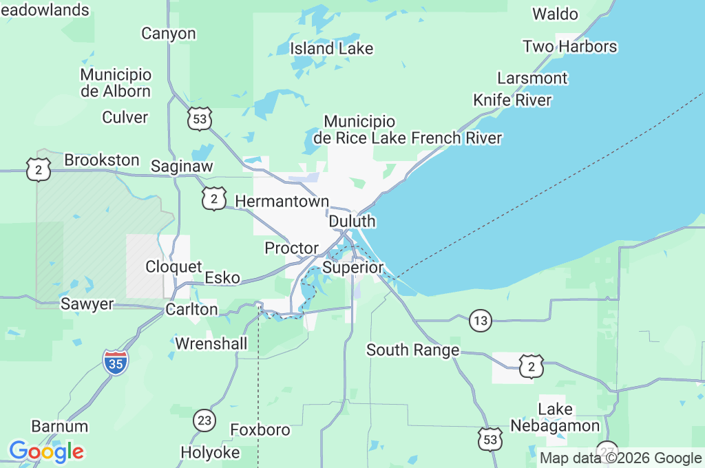Puerto de Duluth Area Map Puerto de Duluth Area Map