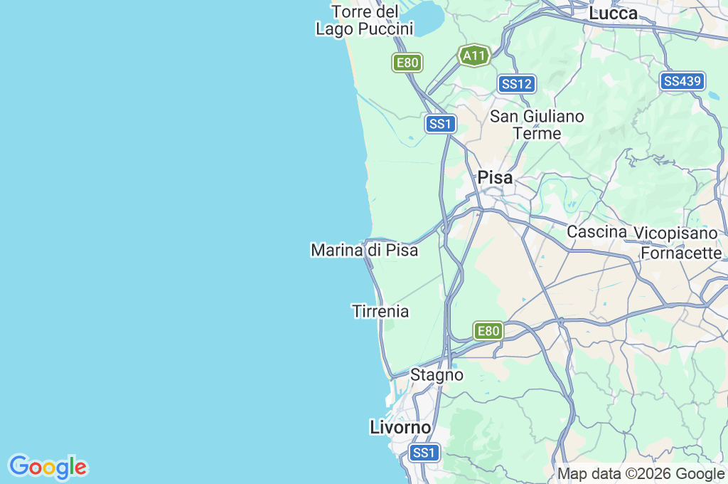 Porto di Pisa Area Map