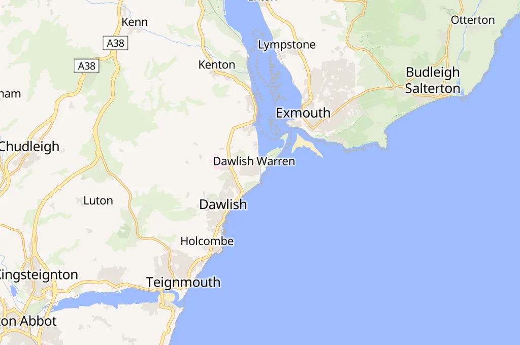 Dawlish Warren Area Map Dawlish Warren Area Map
