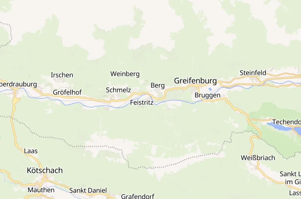 Berg im Drautal Area Map