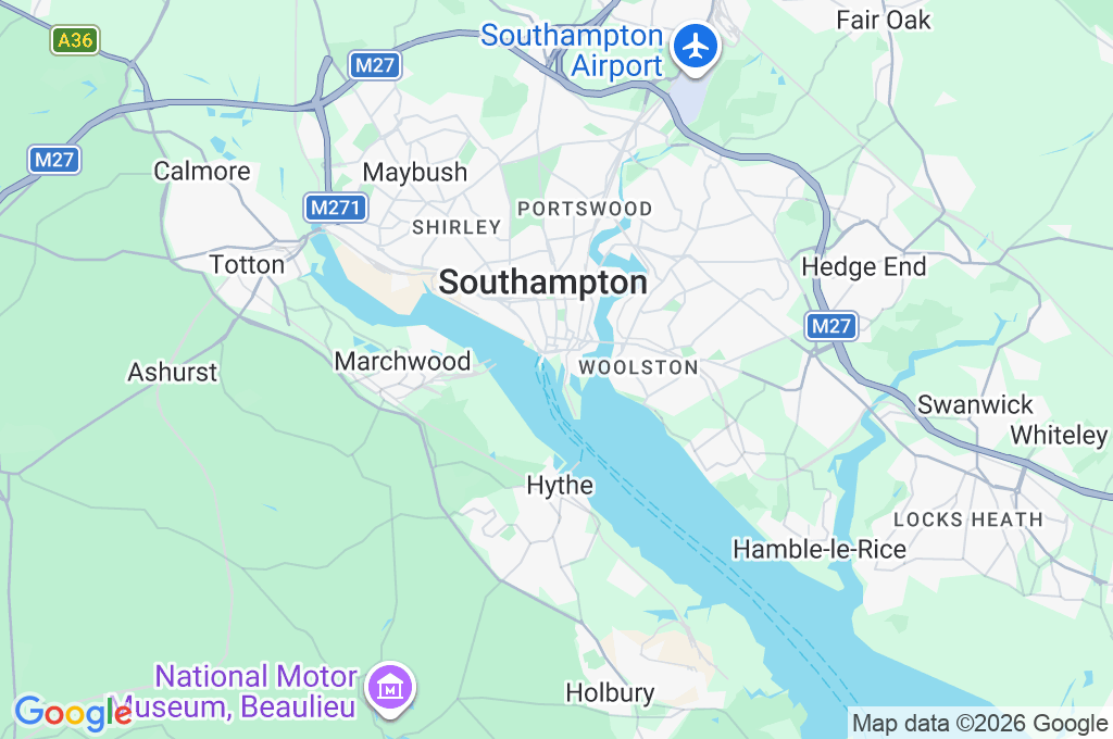 Southampton Area Map