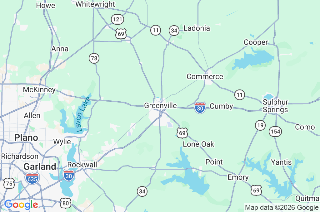 Greenville Area Map Greenville Area Map