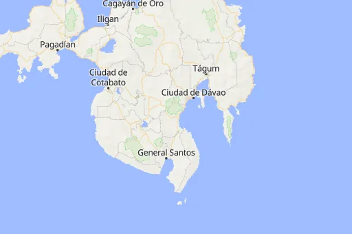 Map of Dávao del Sur