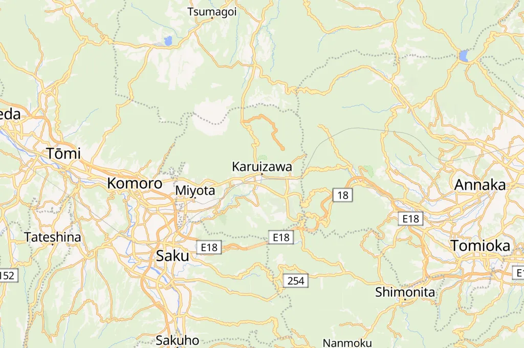 Karuizawa Area Map