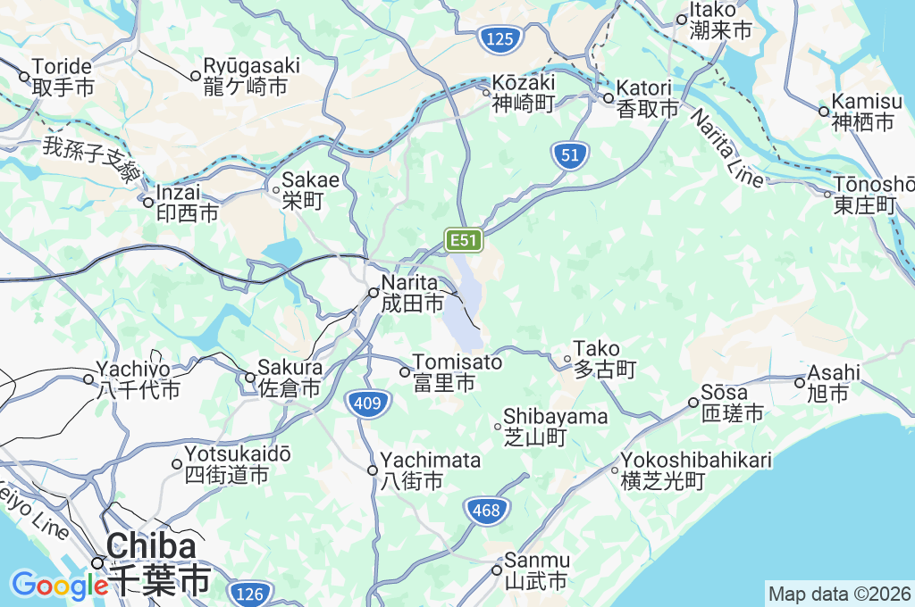 Aeropuerto Internacional de Narita Area Map