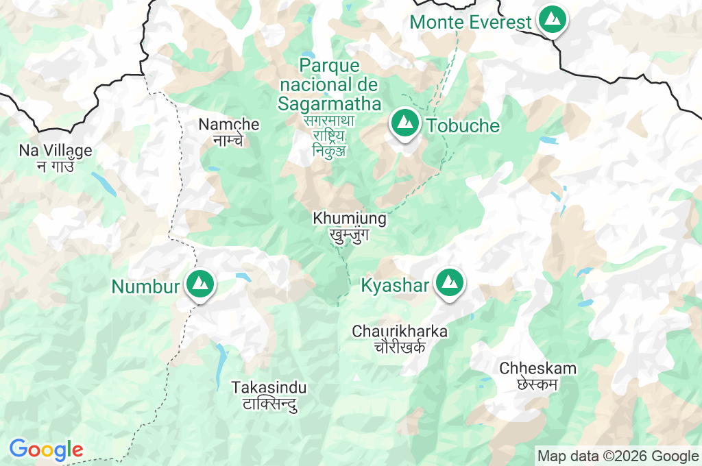 Hotel Everest View Area Map Hotel Everest View Area Map