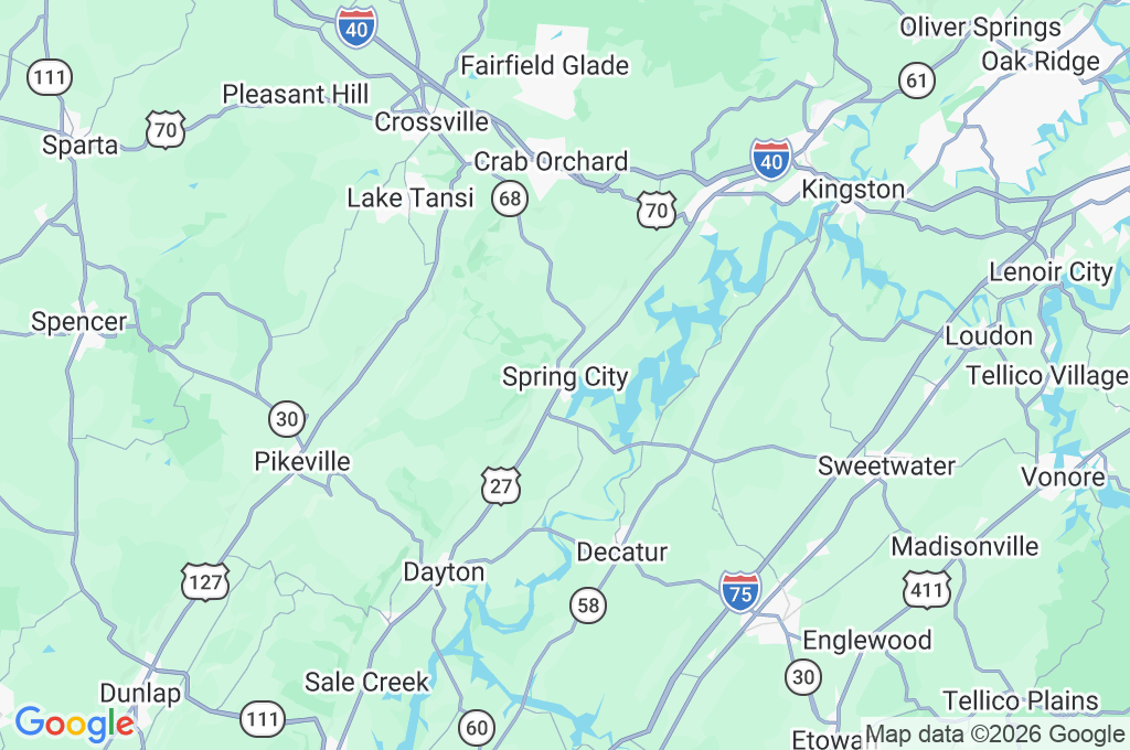 Spring City Area Map Spring City Area Map