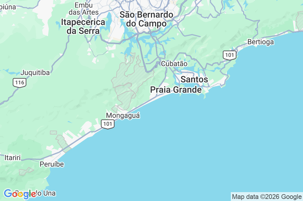 Playa de Vila Caiçara Area Map Playa de Vila Caiçara Area Map