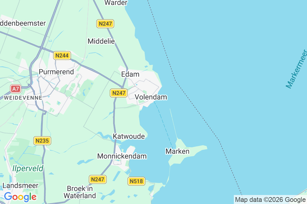 Volendam Area Map Volendam Area Map