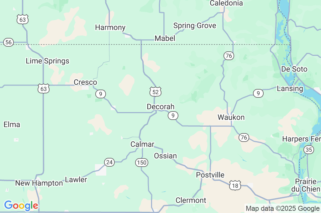 Decorah Area Map