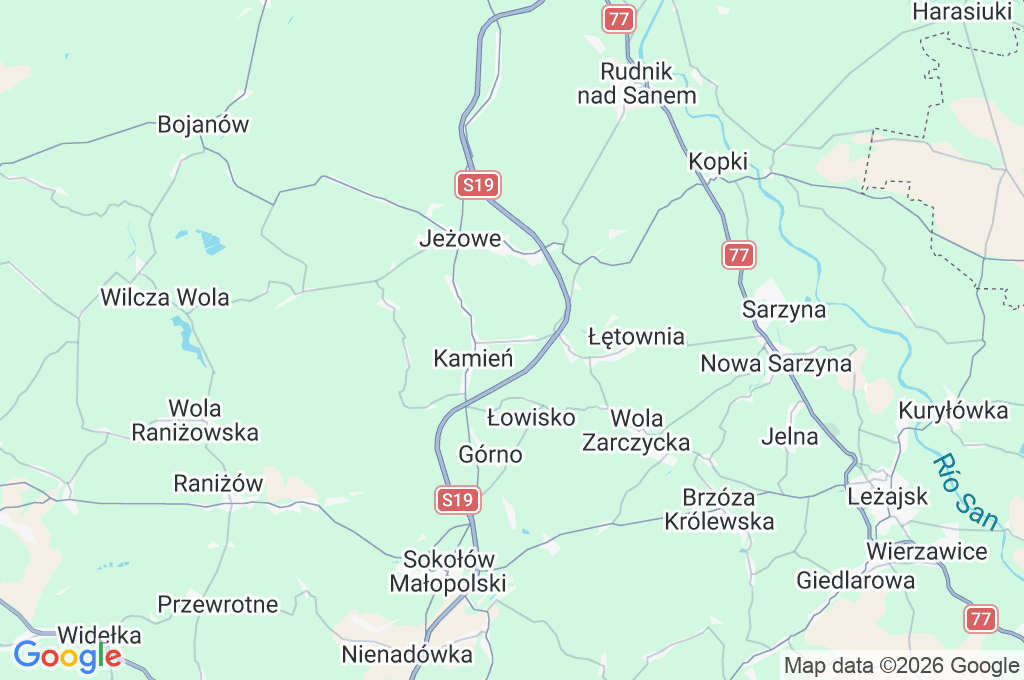 Nowy Kamień Area Map Nowy Kamień Area Map