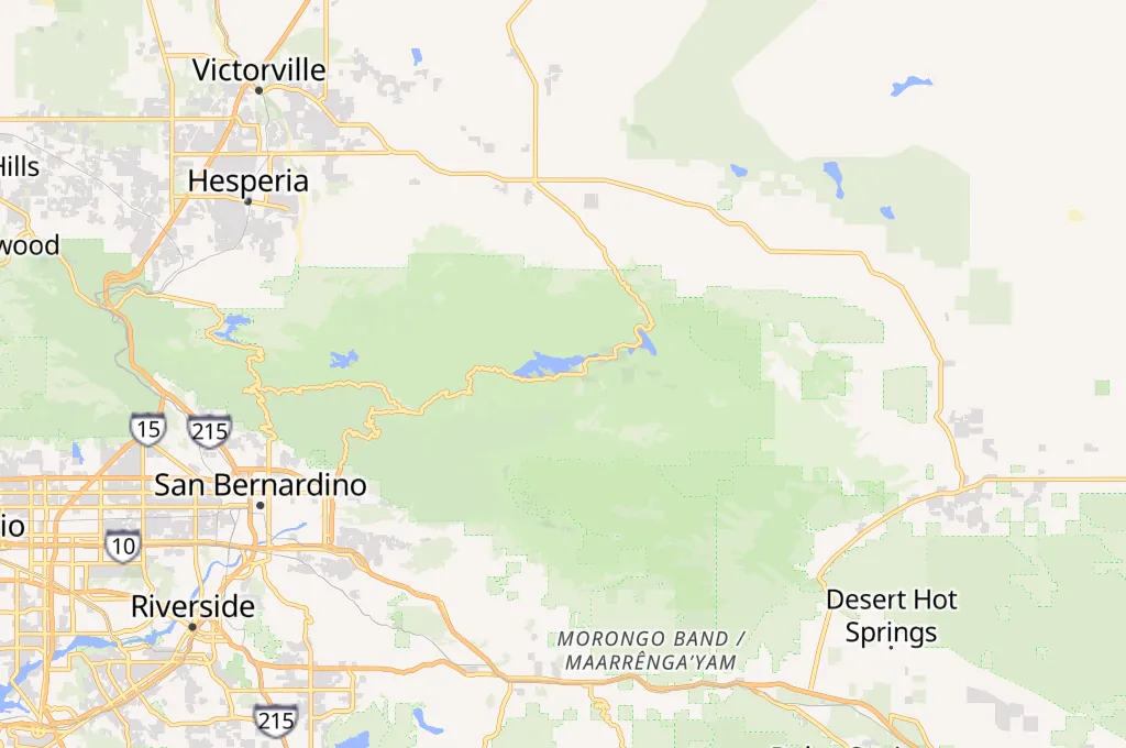 Big Bear Lake Area Map
