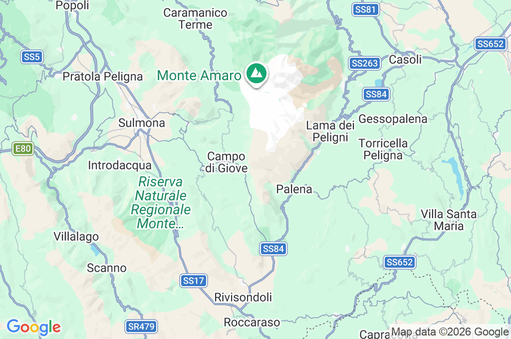Guado di Coccia Area Map