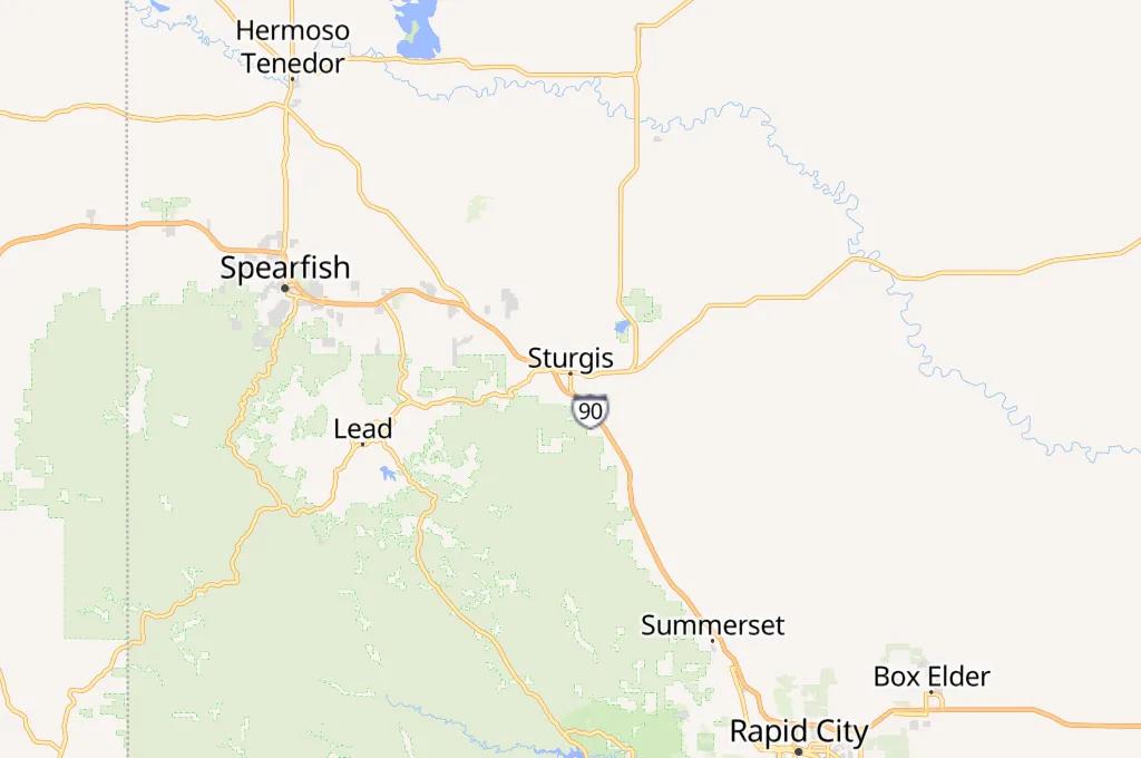 Sturgis Area Map Sturgis Area Map