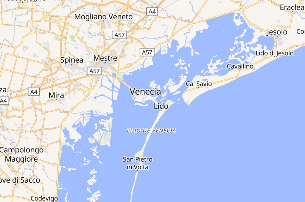 Venecia Area Map Venecia Area Map