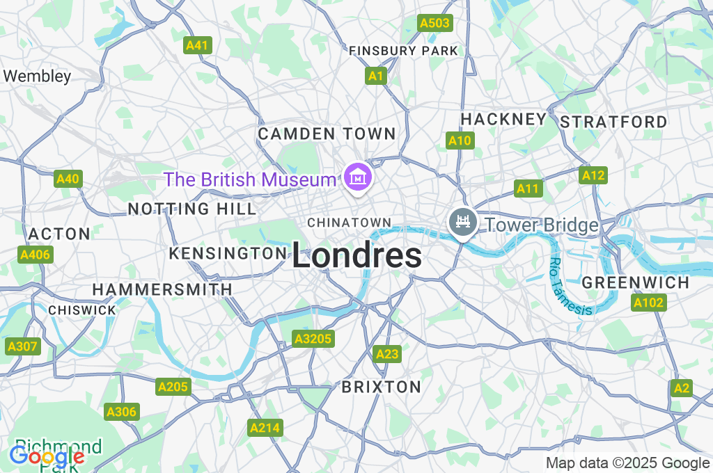 Londres Area Map Londres Area Map