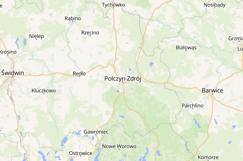 Połczyn-Zdrój Area Map Połczyn-Zdrój Area Map