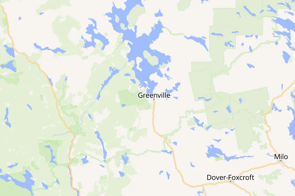 Estación de Greenville Junction Area Map Estación de Greenville Junction Area Map