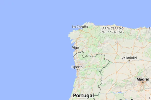 Map of Galicia