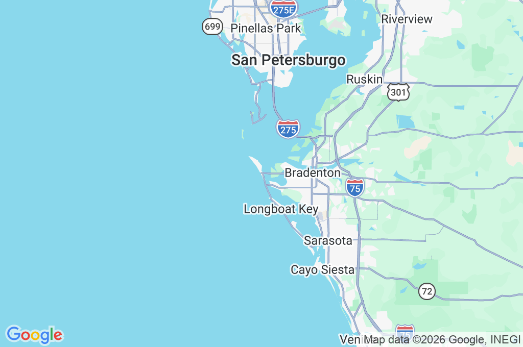 Holmes Beach Area Map