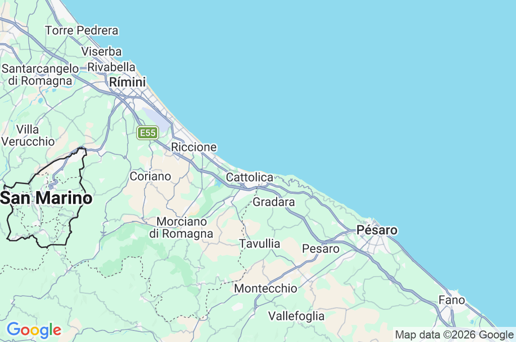 Porto de Cattolica Area Map