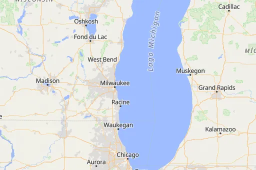 Map of Condado de Milwaukee