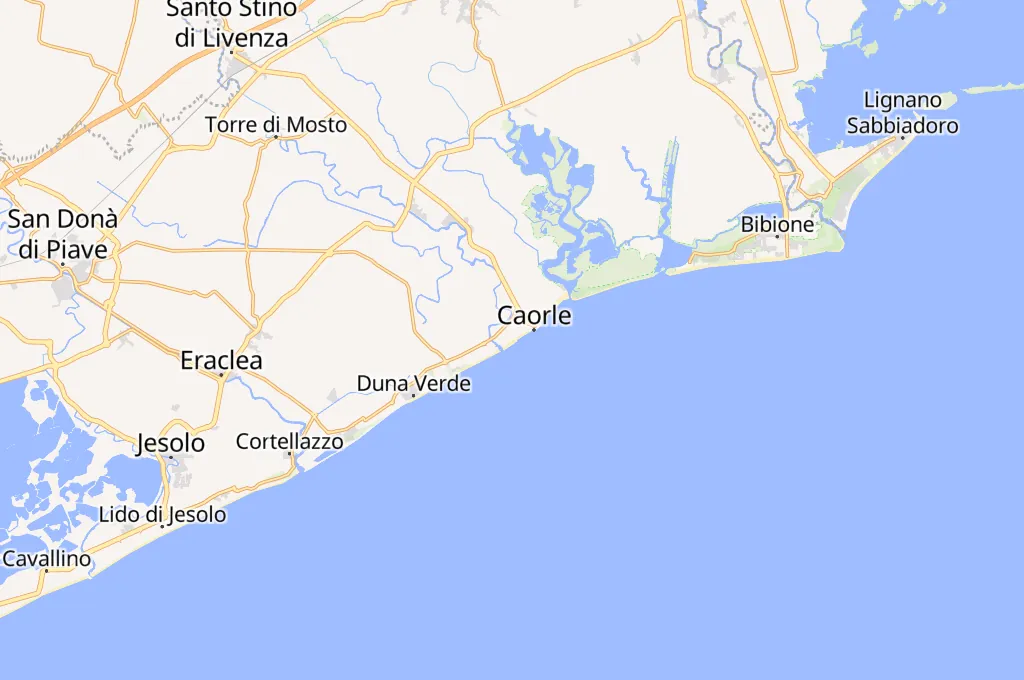 Caorle Area Map