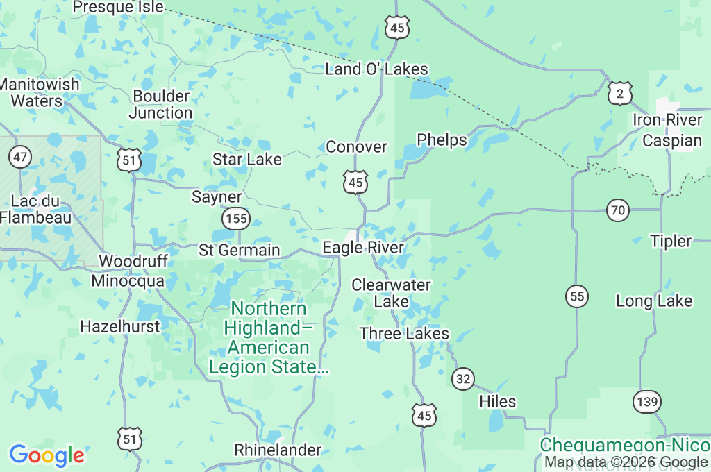 Eagle River Area Map