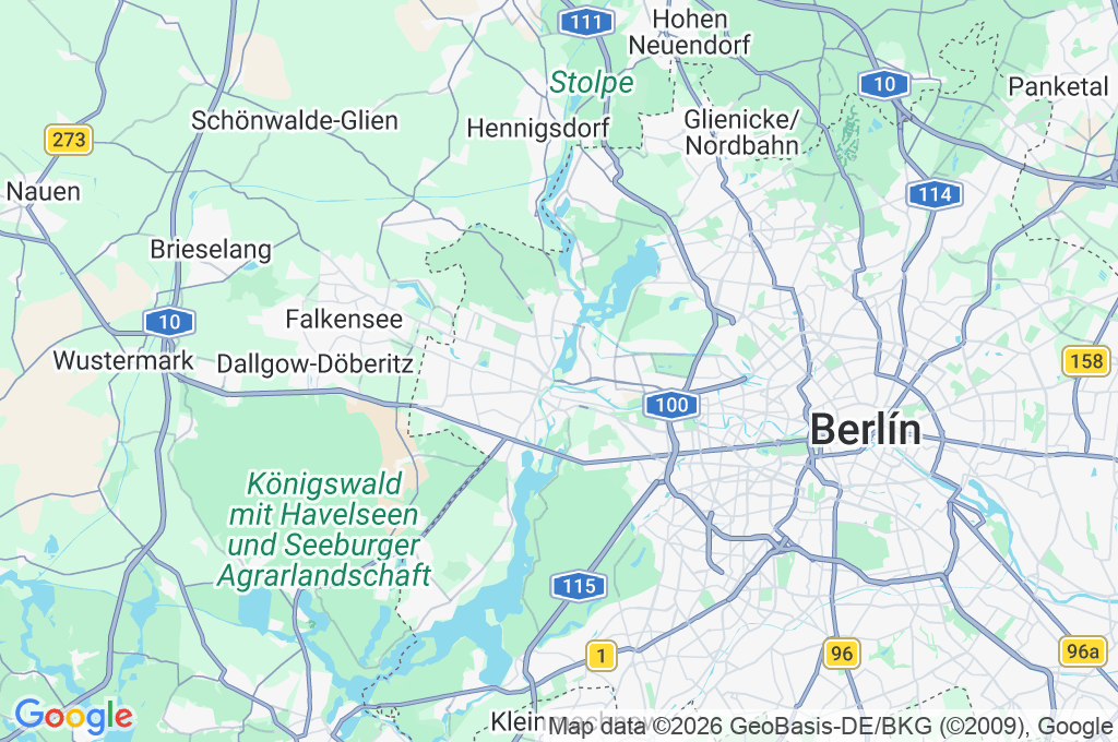 Spandau Area Map