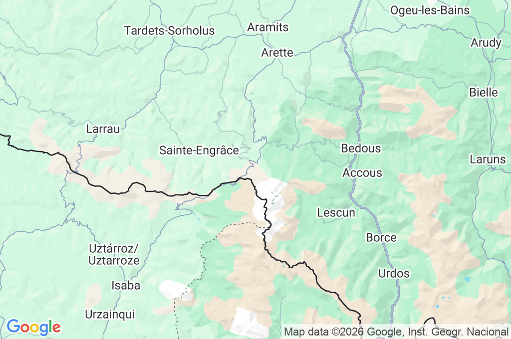 La Pierre Saint-Martin Area Map