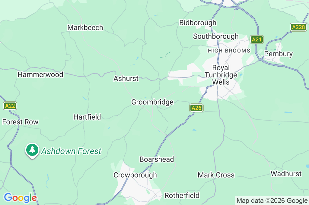 Groombridge Area Map
