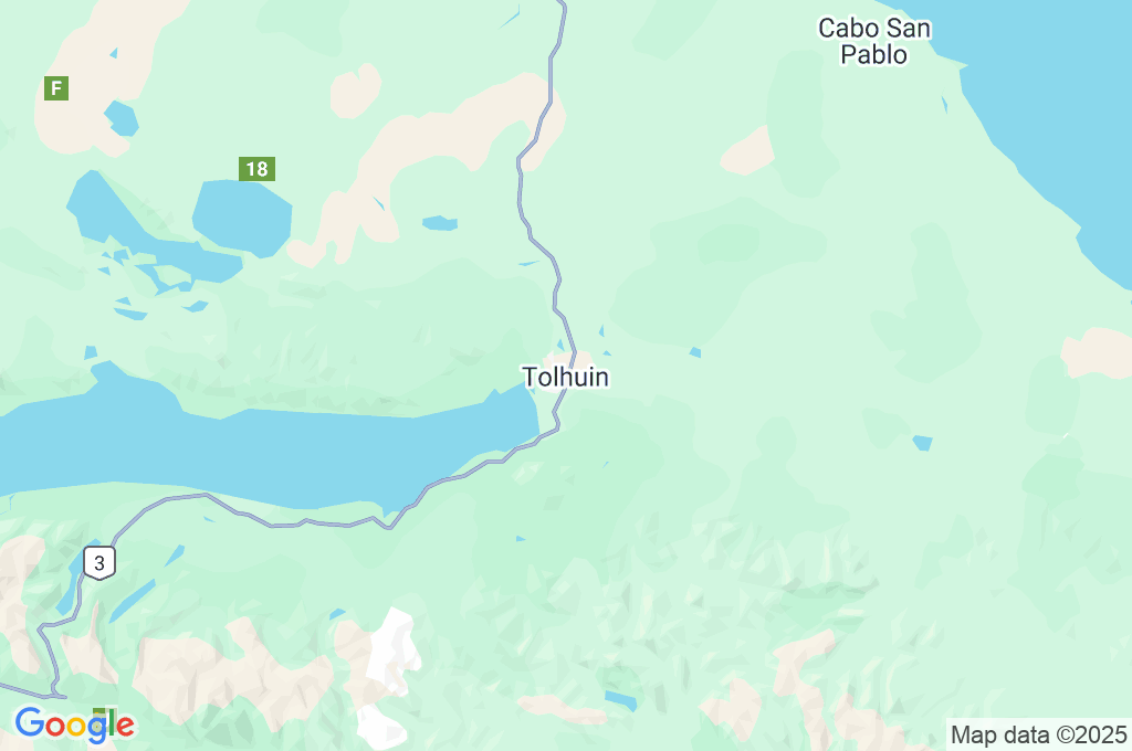 Tolhuin Area Map