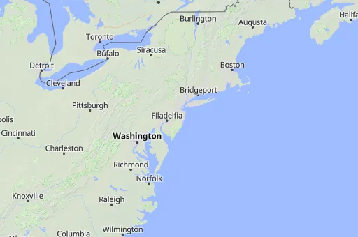 Map of Nueva Jersey
