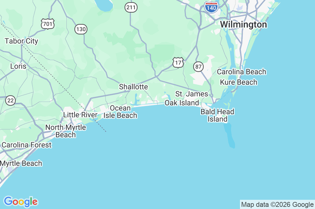 Holden Beach Area Map