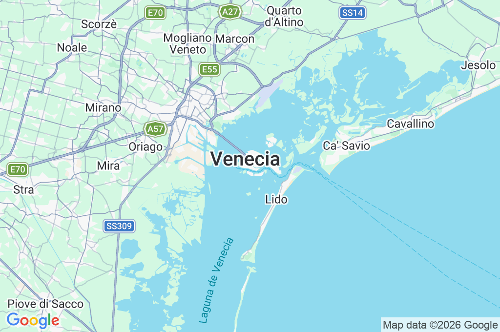 Venecia Area Map