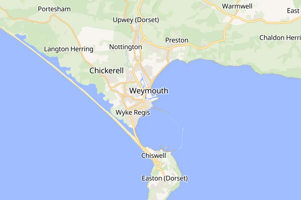 Puerto de Weymouth Area Map Puerto de Weymouth Area Map