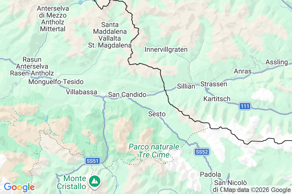 Versciaco Area Map