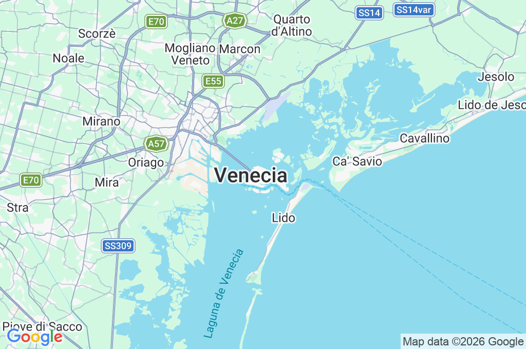 Venecia Area Map