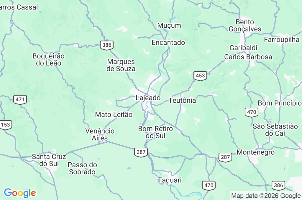 Estrela Area Map
