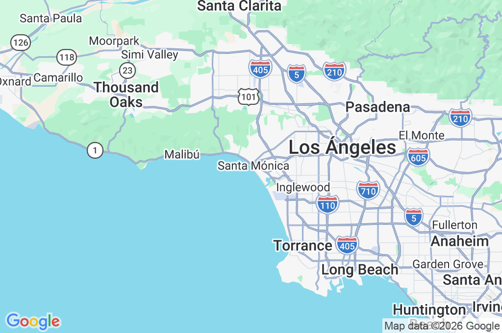 Santa Monica Pier Area Map