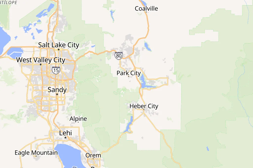Ruby Express Area Map