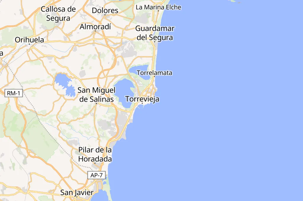 Playa de los Locos Area Map Playa de los Locos Area Map