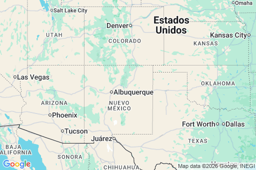 Map of Nuevo México