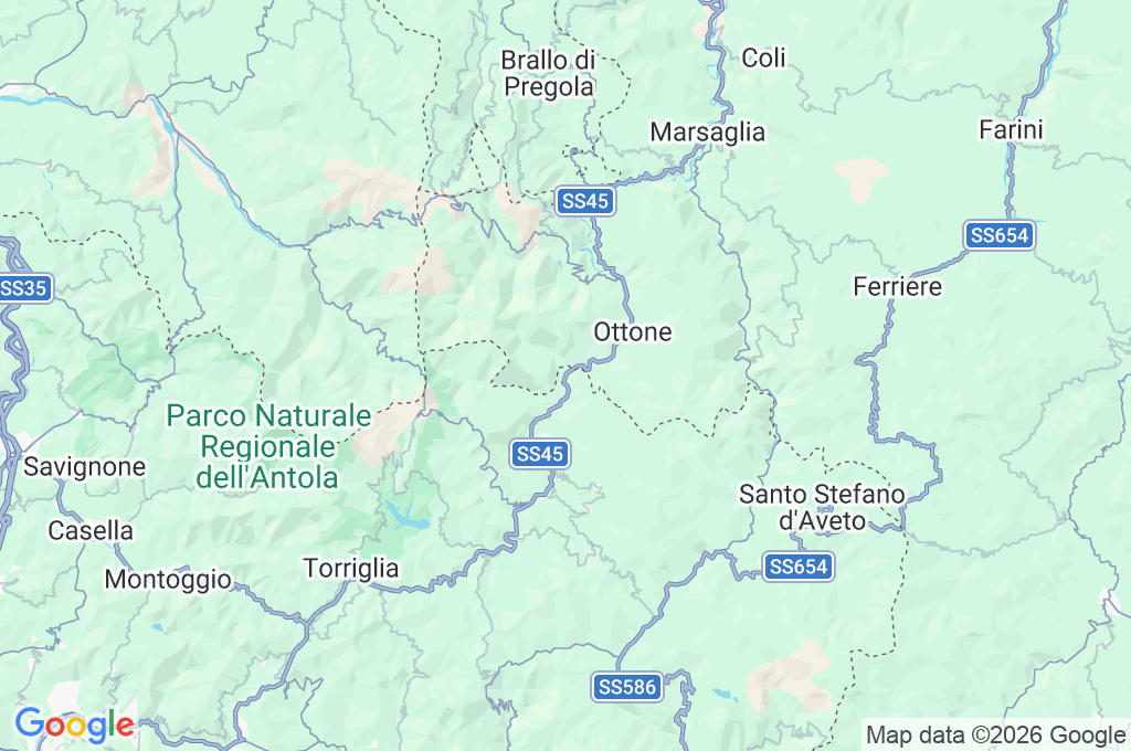 Gorreto Area Map