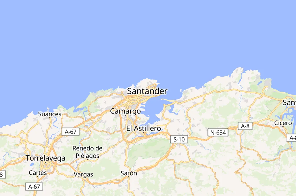 Santander Area Map