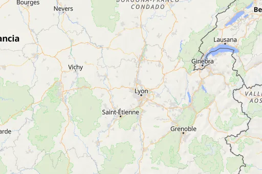 Map of Ródano