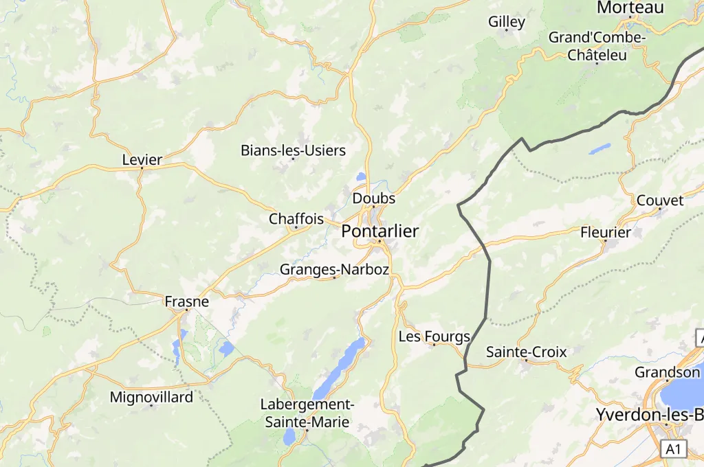 Aeropuerto de Pontarlier Area Map Aeropuerto de Pontarlier Area Map
